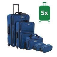 Sada cestovných kufrov TRAVEL 5-dielna, polnočná modrá